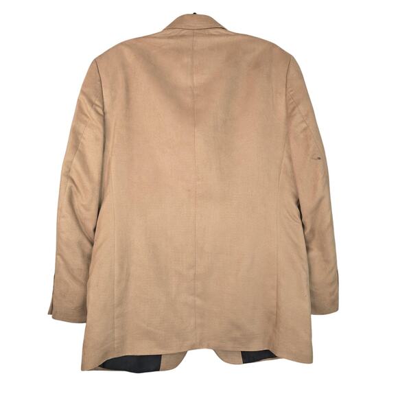 Luca Rossi Blazer Mens 40R Tan Camel Sport Coat Notch Lapel 3 Button Jacket - Picture 2 of 16